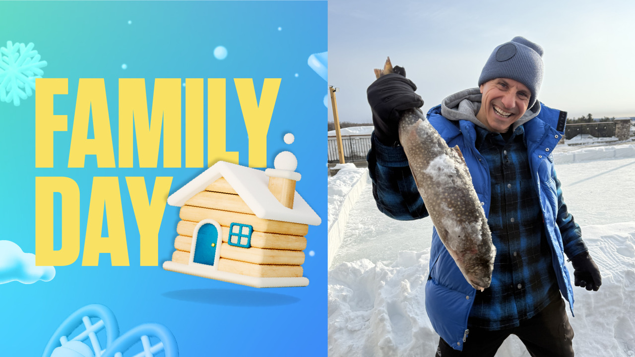 Rick goes ice fishing in Muskoka