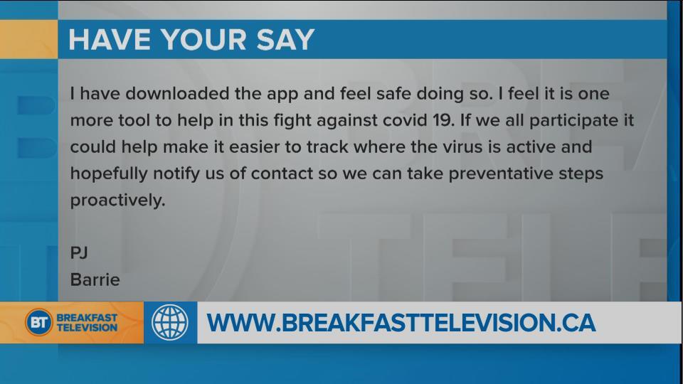 Will you be using the COVID-19 tracing app?