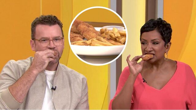 Our hosts prepare to celebrate National Chicken Finger Day