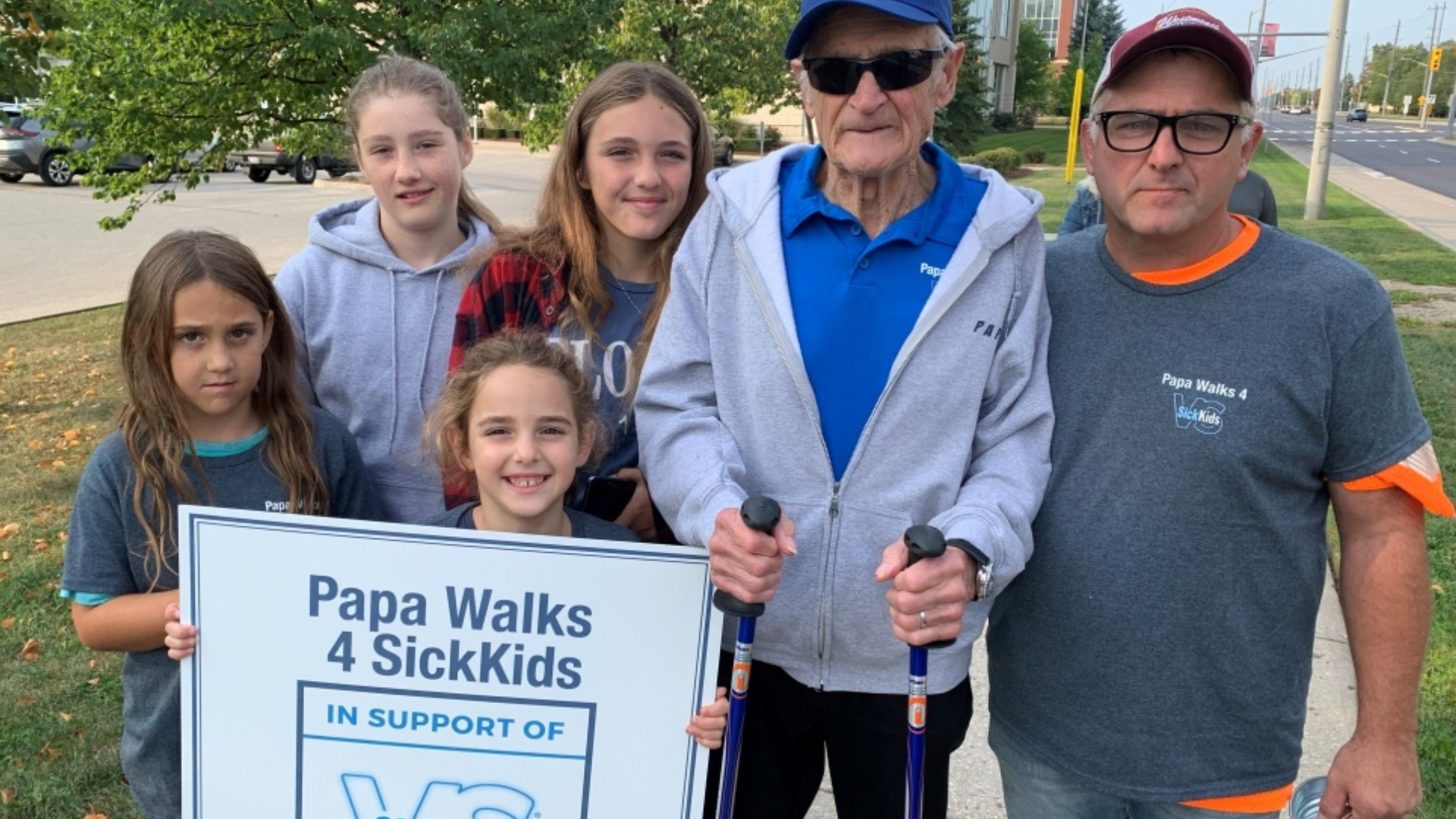 84-year-old walks 75 kilometres to support SickKids