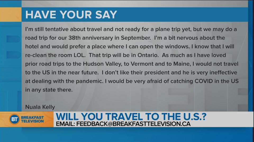 You Sound Off: will you be comfortable travelling to the US?