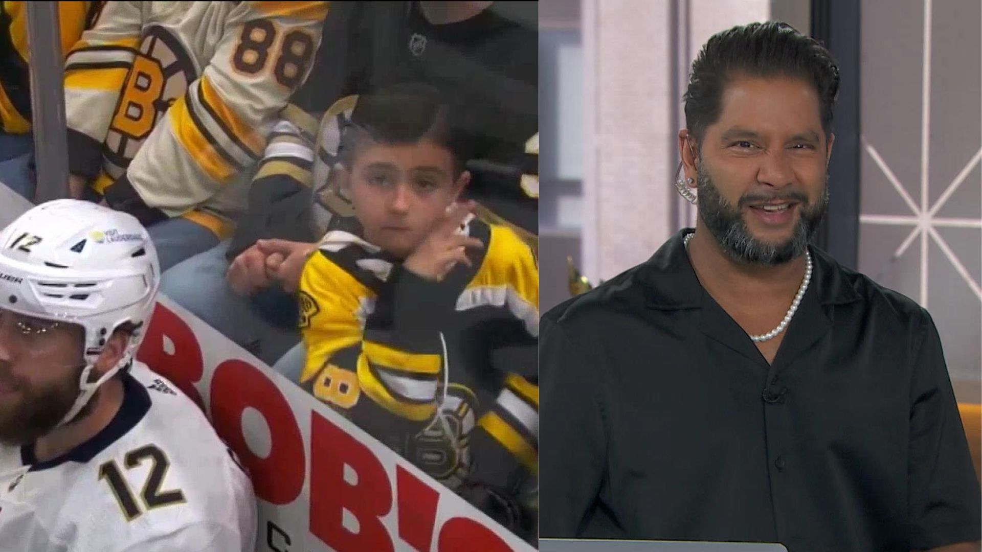 This kid stole the show at the Bruins v. Panthers game