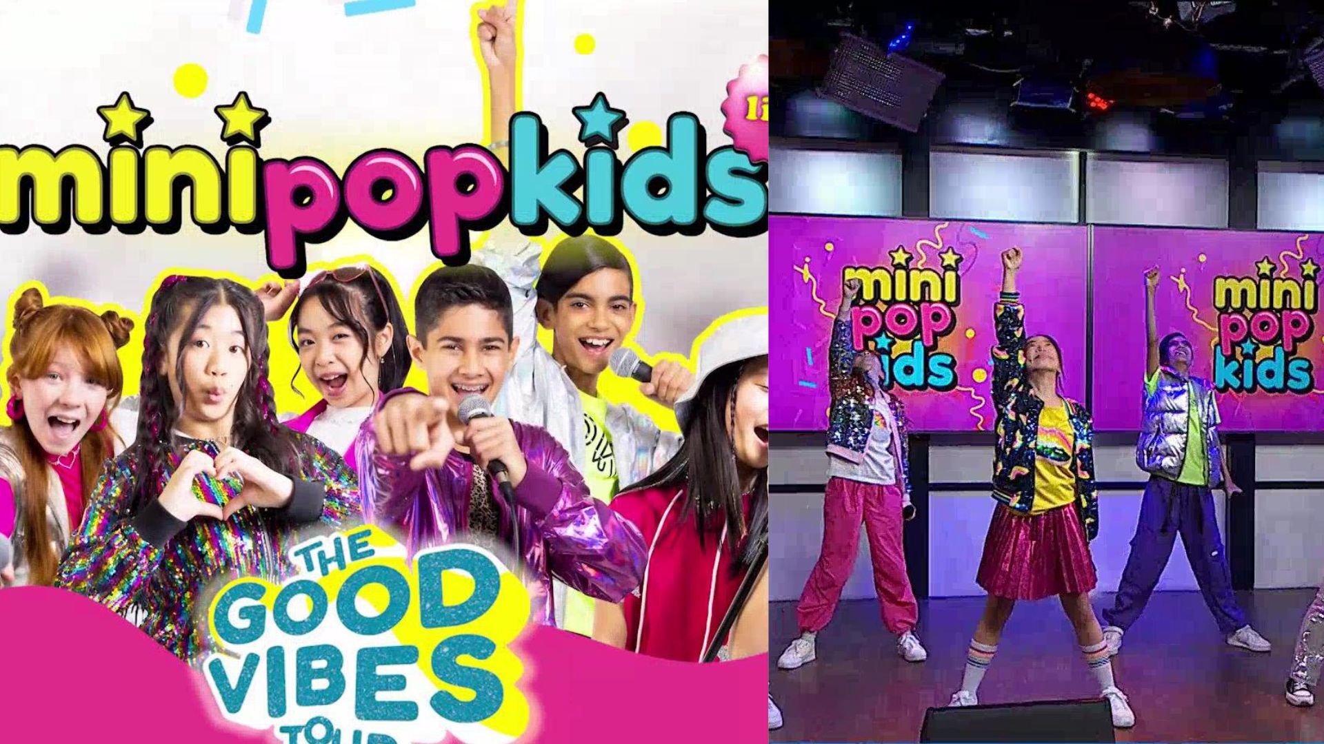 The Mini Pop Kids are LIVE in studio with an iconic performance