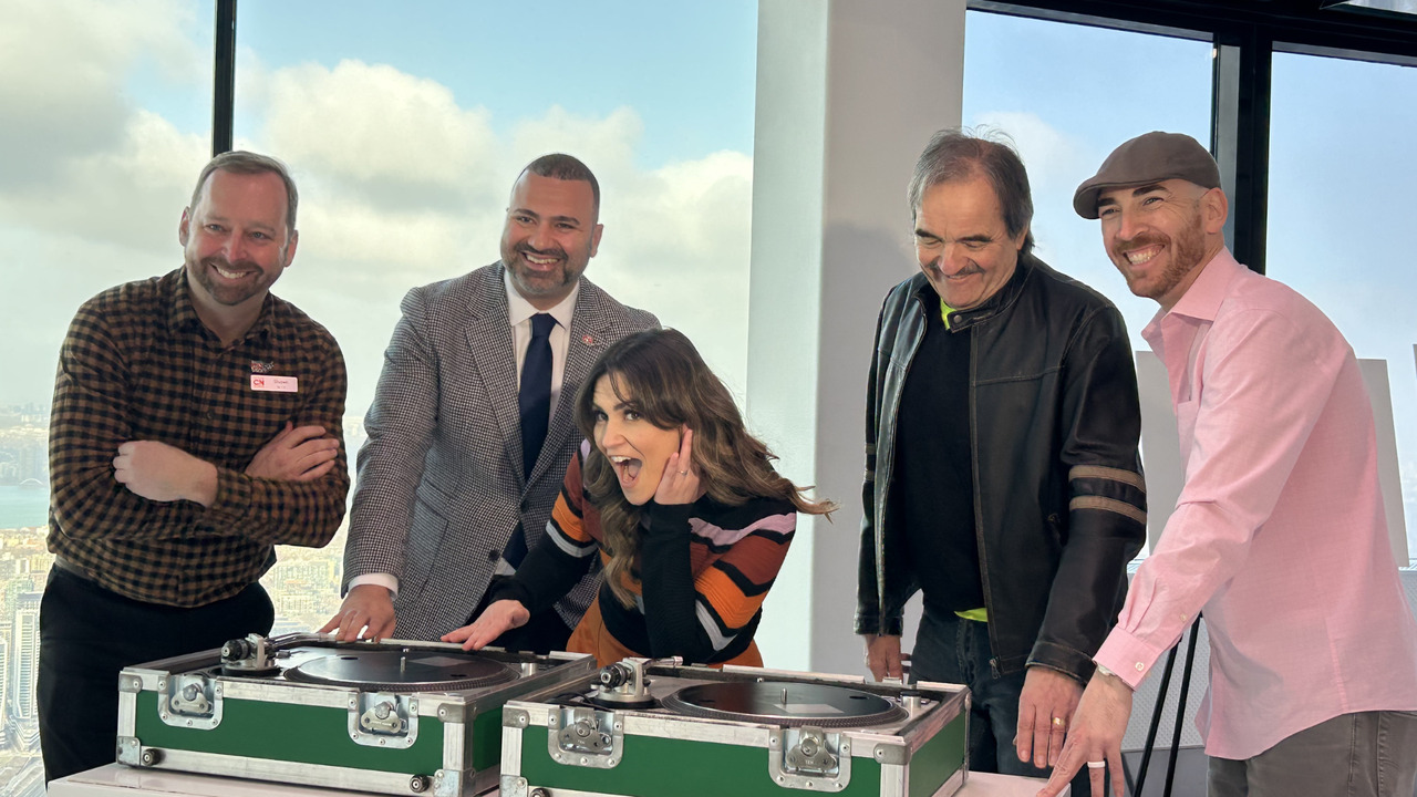 Stella is high atop the CN Tower for retro cocktails, disco balls and throwback hits