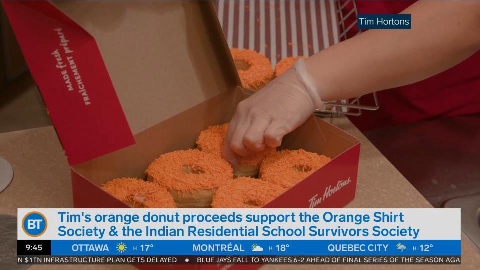 Get Tim Horton’s orange donut in support of residential school survivors