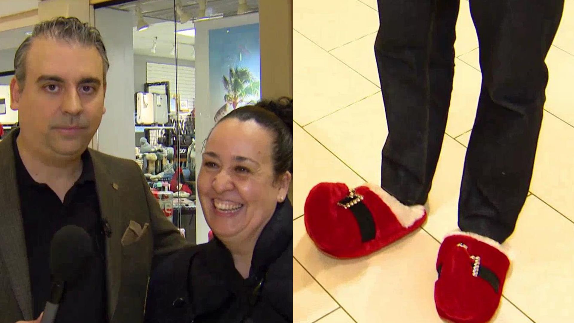 Santa Sid delivered a holiday surprise to these lucky BT viewers at Vaughan Mills