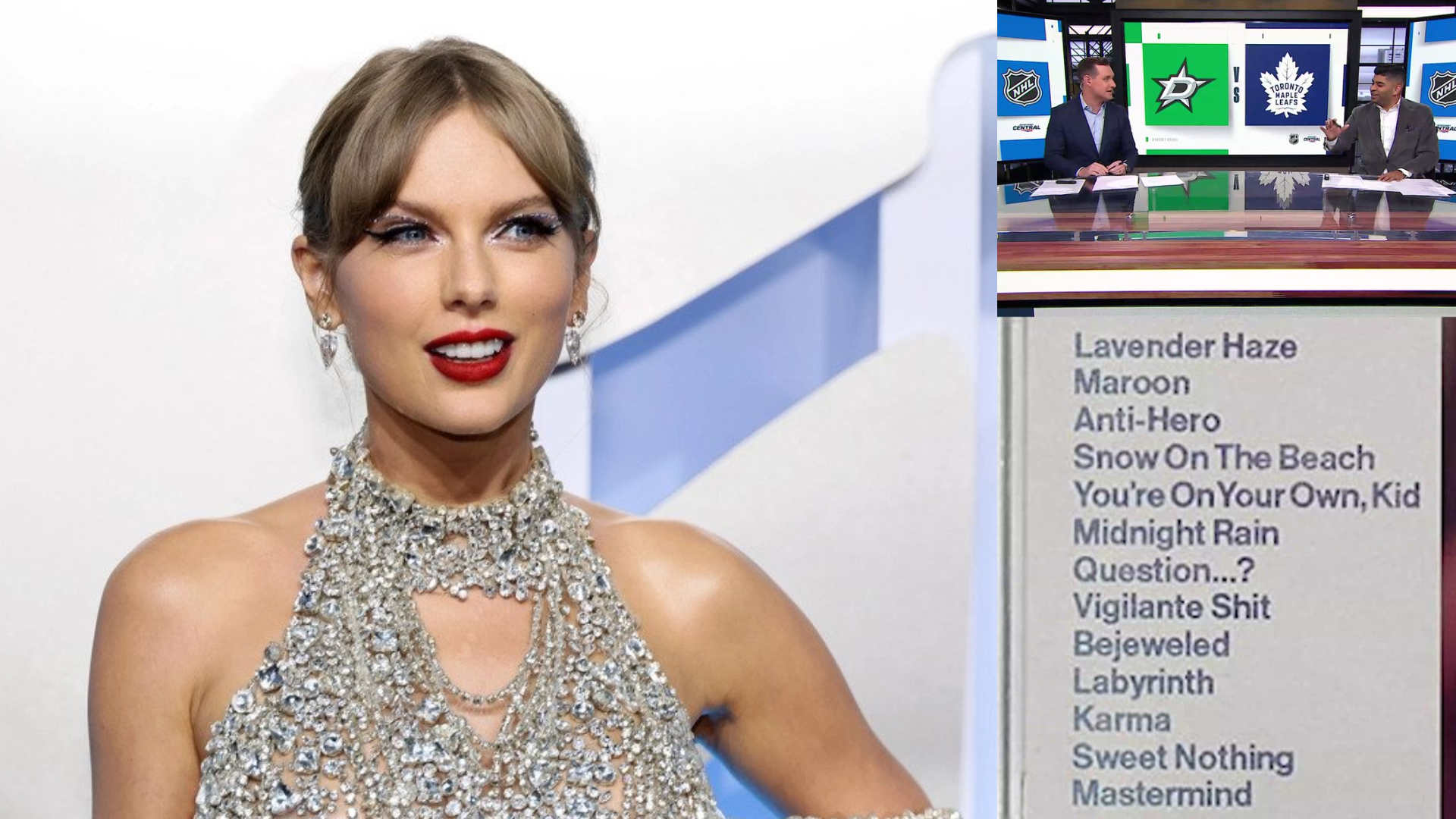 Sports anchor sneaks every song title from Taylor Swift's new album 'Midnights' into report