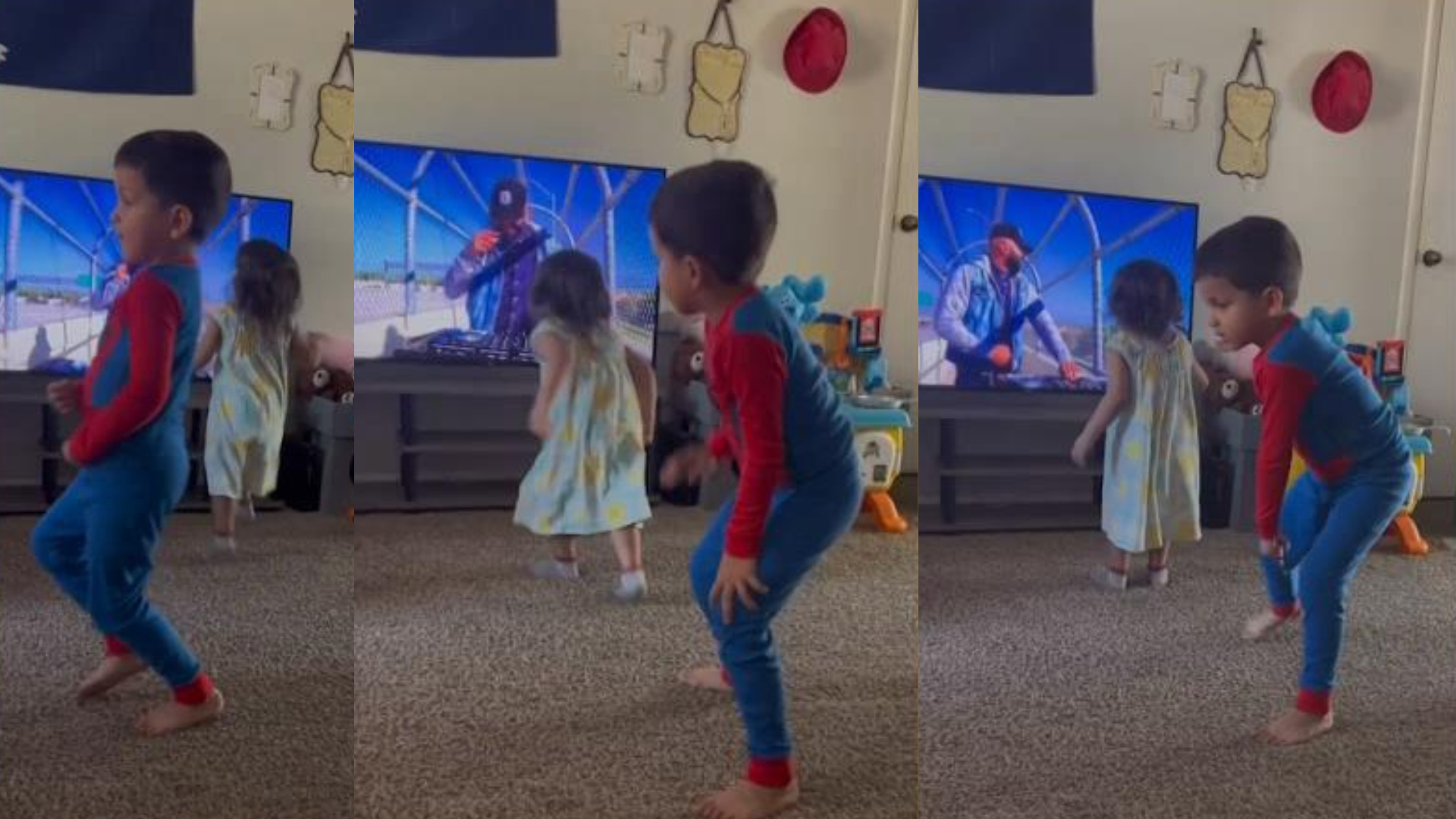 Hilarious kid in Spider-Man costume goes viral with this dance