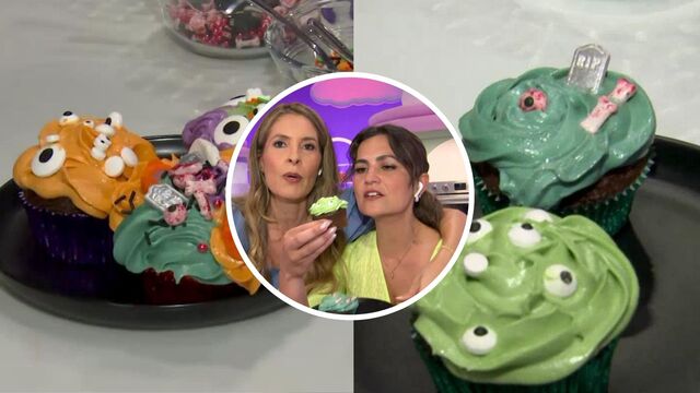 Dina and Stella seek sweet victory in cupcake decorating competition
