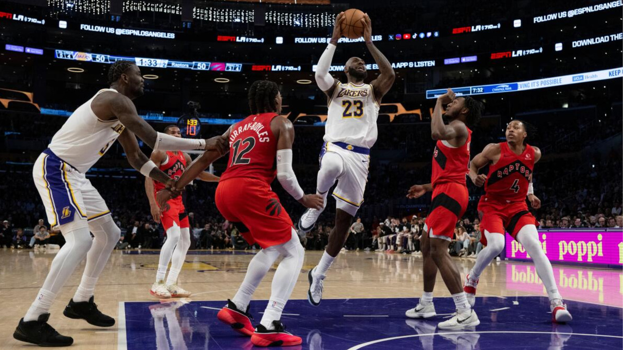 Toronto Raptors suffer loss to Lakers in LA