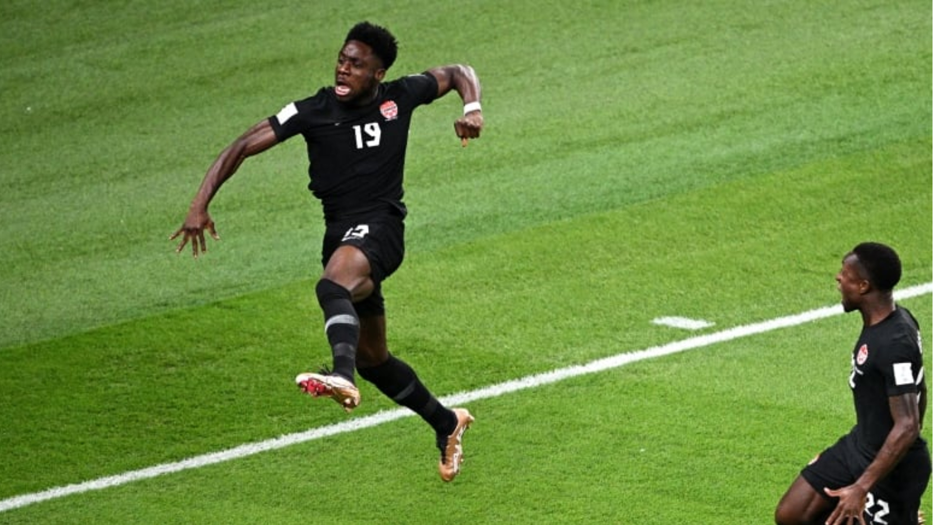 Alphonso Davies makes Canadian history with first World Cup goal