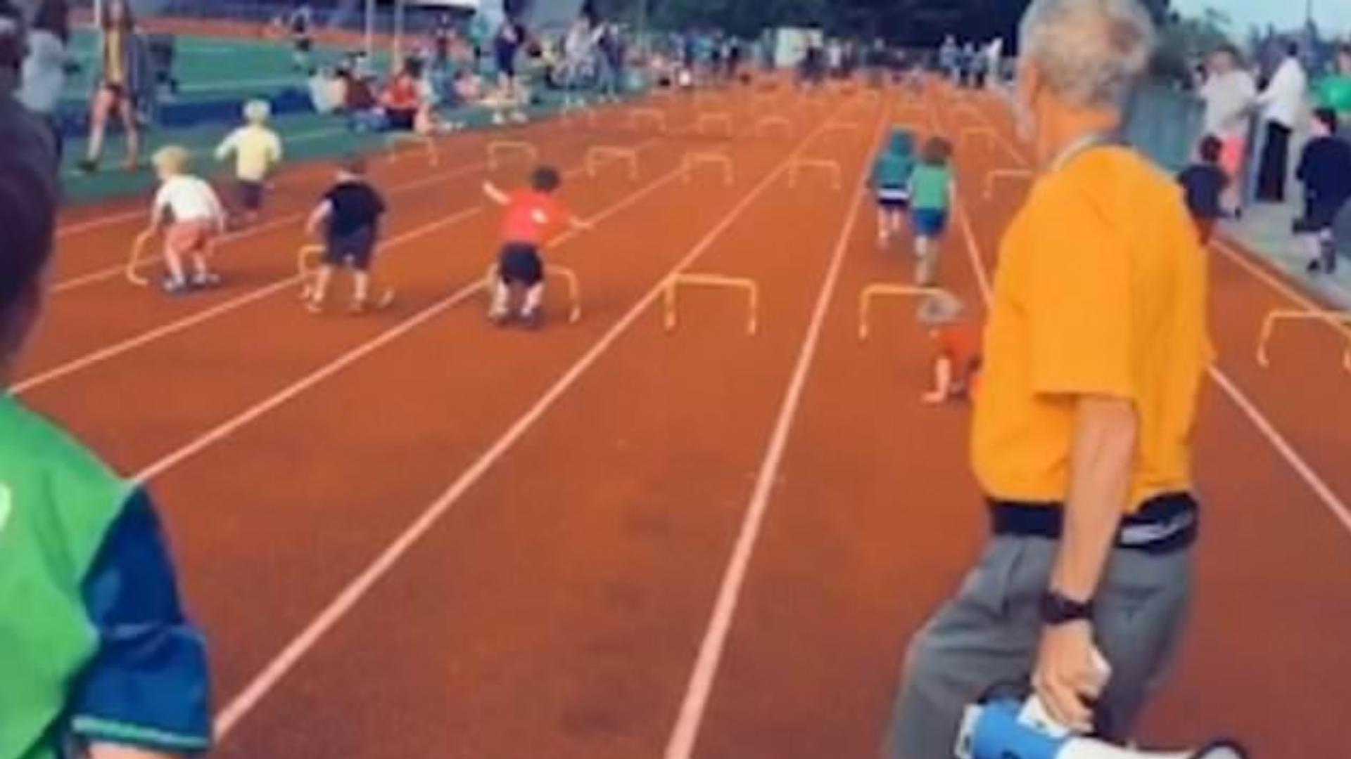 This hurdles event for kids is the best and most chaotic thing you'll watch today