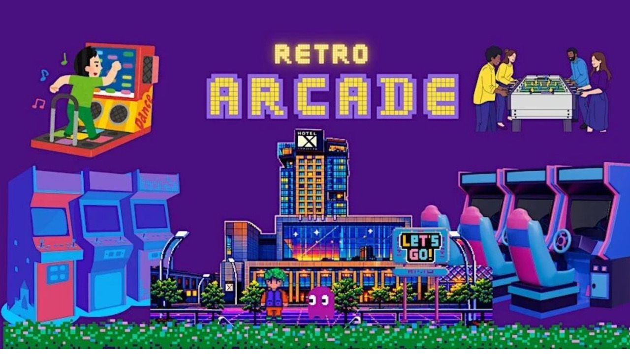 Rick is live from the Retro Arcade at Hotel X
