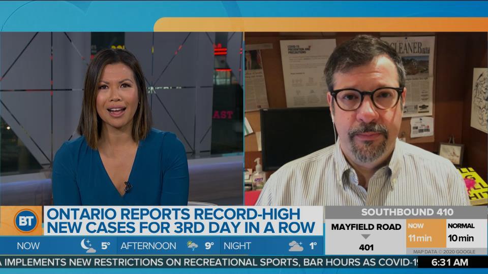 Dr. Colin Furness discusses the COVID-19 data projecting 3000+ new daily cases