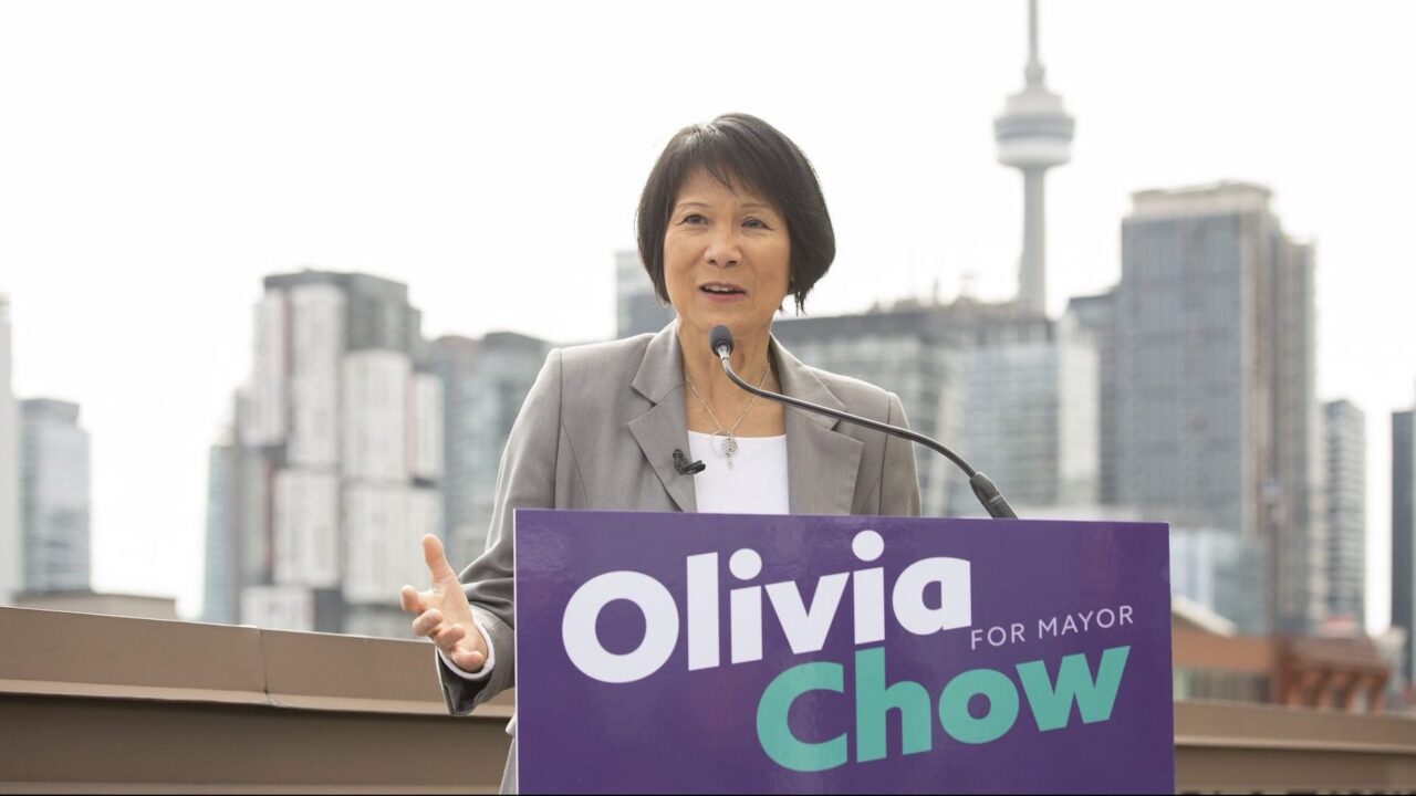 Latest poll numbers show Olivia Chow's Toronto Mayoral Race lead is growing