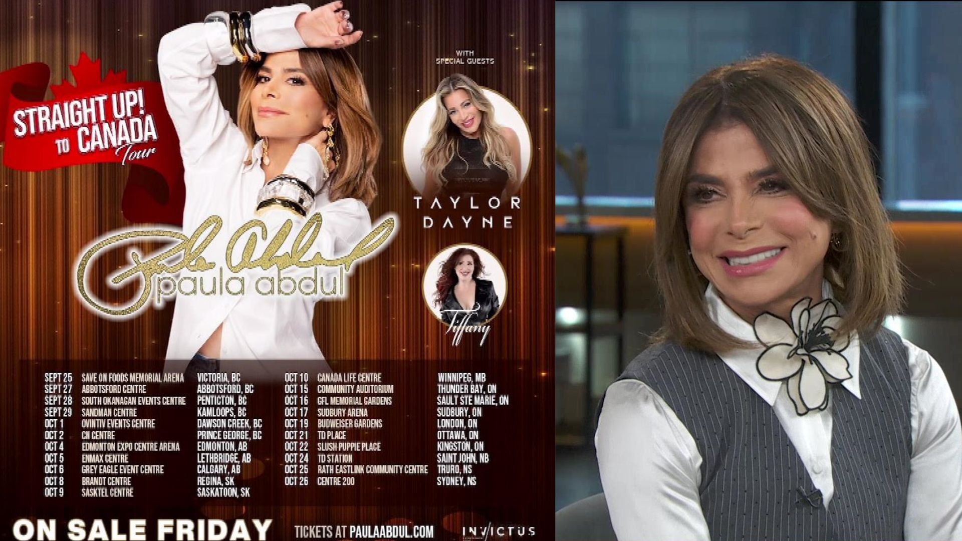 Paula Abdul dishes all-things on her Straight Up! to Canada Tour