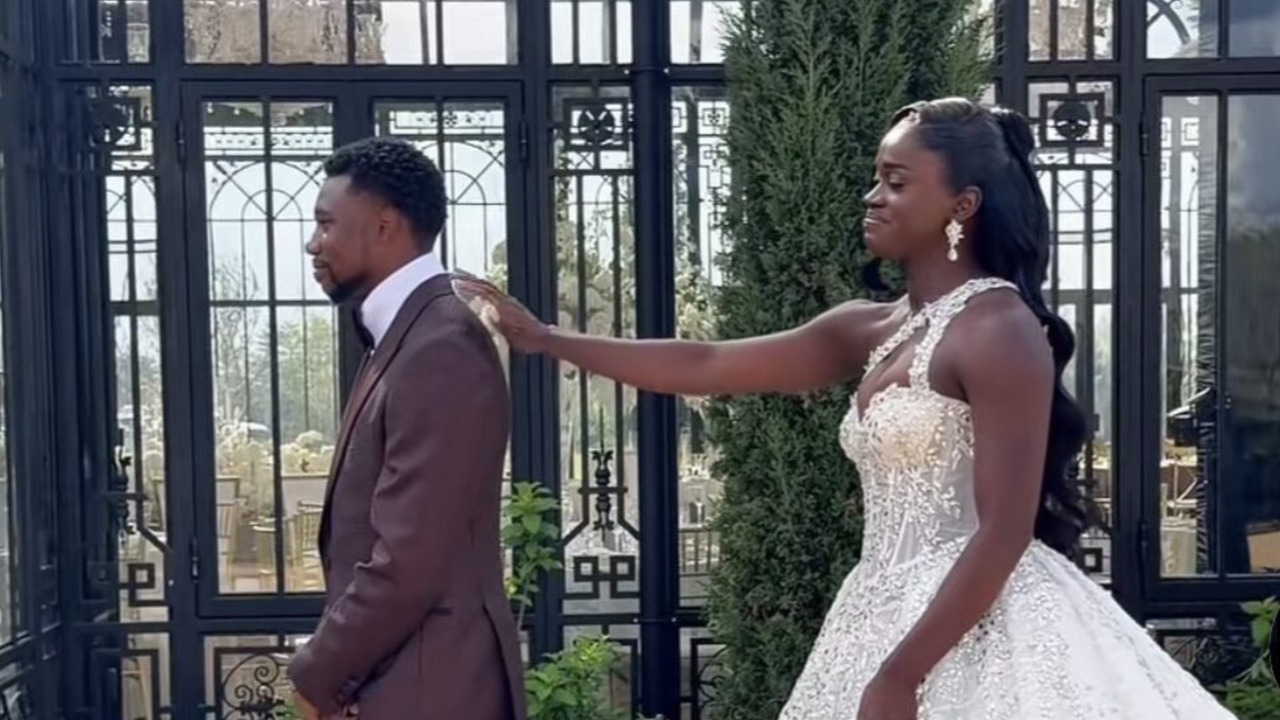 WATCH: Noah Lyles’s first-look wedding moment is sparking criticism