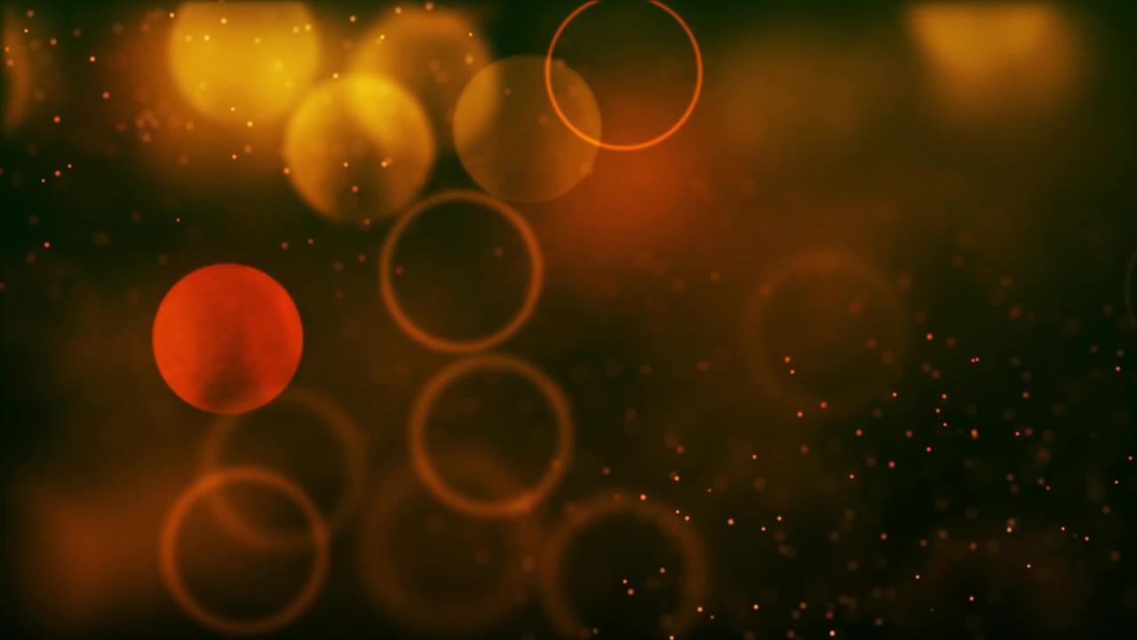Bokeh Particle Circles Background Blur Motion