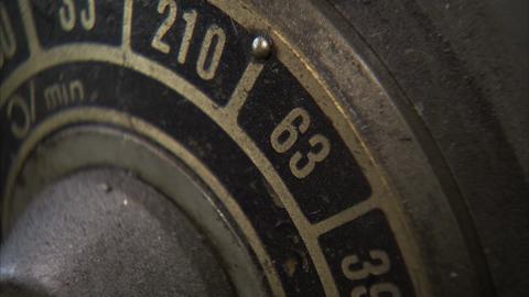 Macro Spinning Old Dial