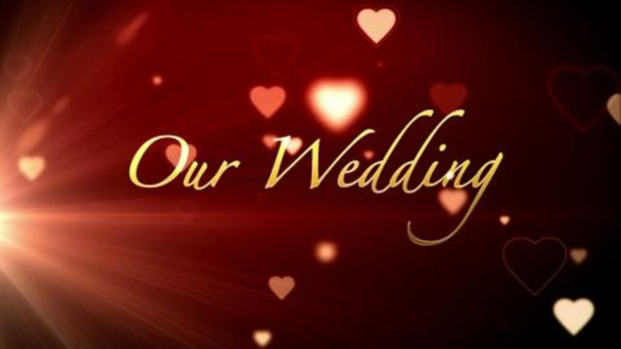 Our Wedding Write On With Motion Hearts