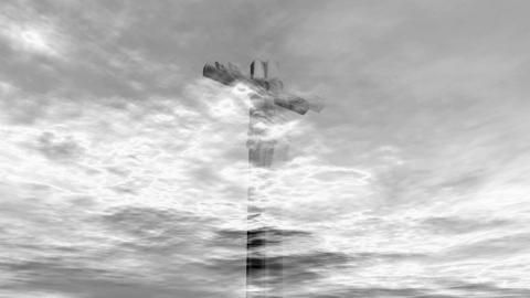 Crucifix In Clouds