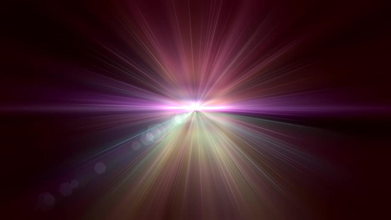 Star Light Rays Sun Sunburst Particle Animation