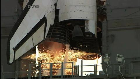 Close Up Shuttle Engines