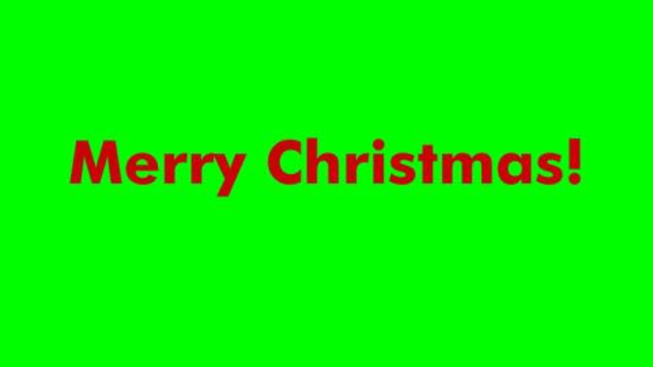 Animated Text Merry Christmas