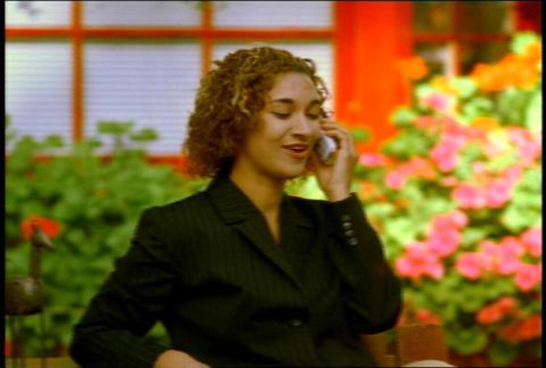 Business Woman On Cell Phone Outdoor 2