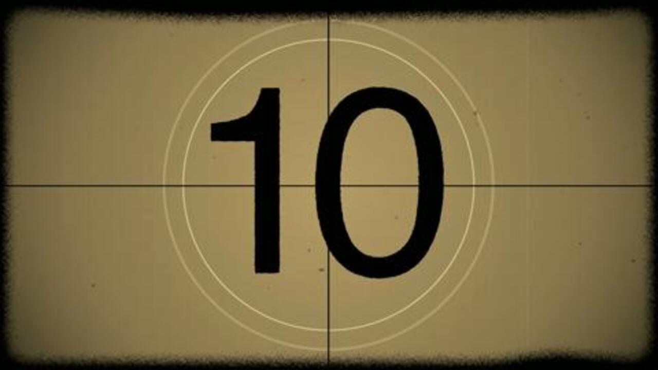 Old Film Countdown 10 Second
