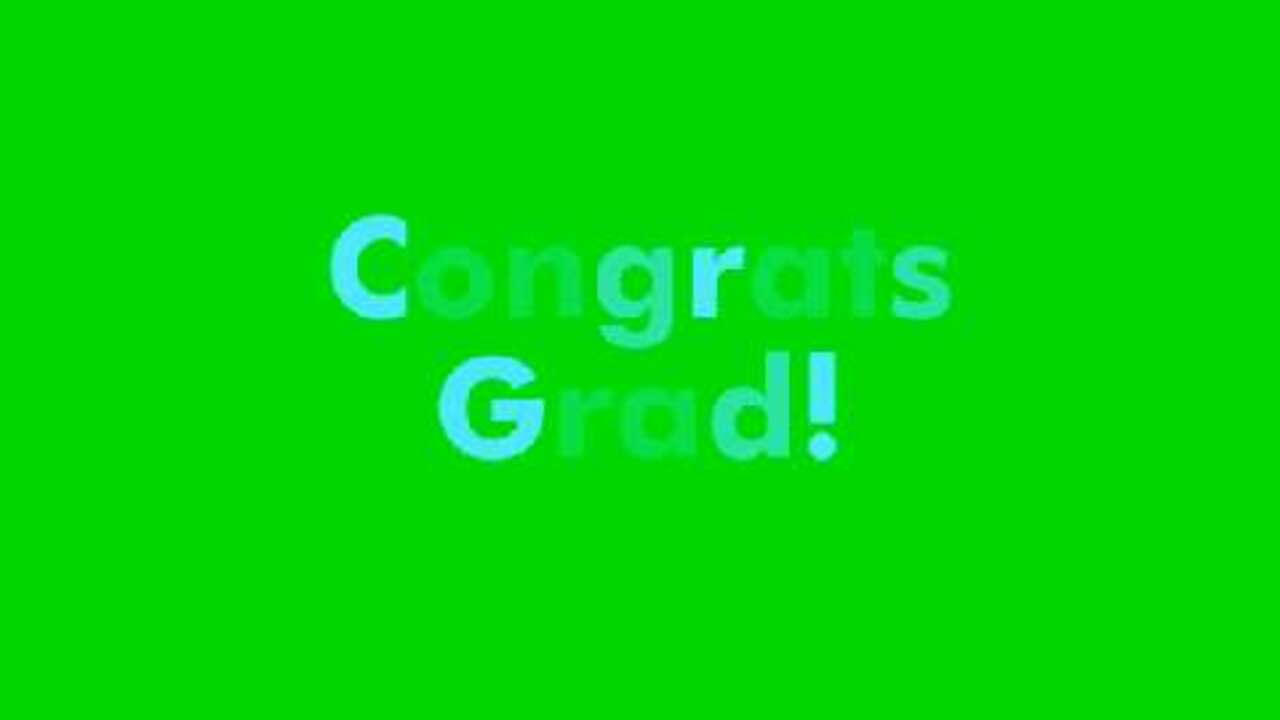 Animated Text Congrats Grad