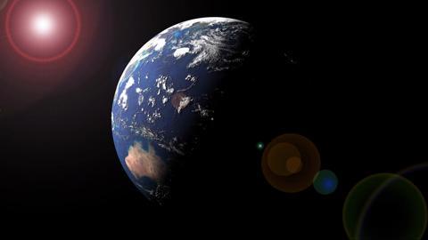 Earth Space Lens Flare