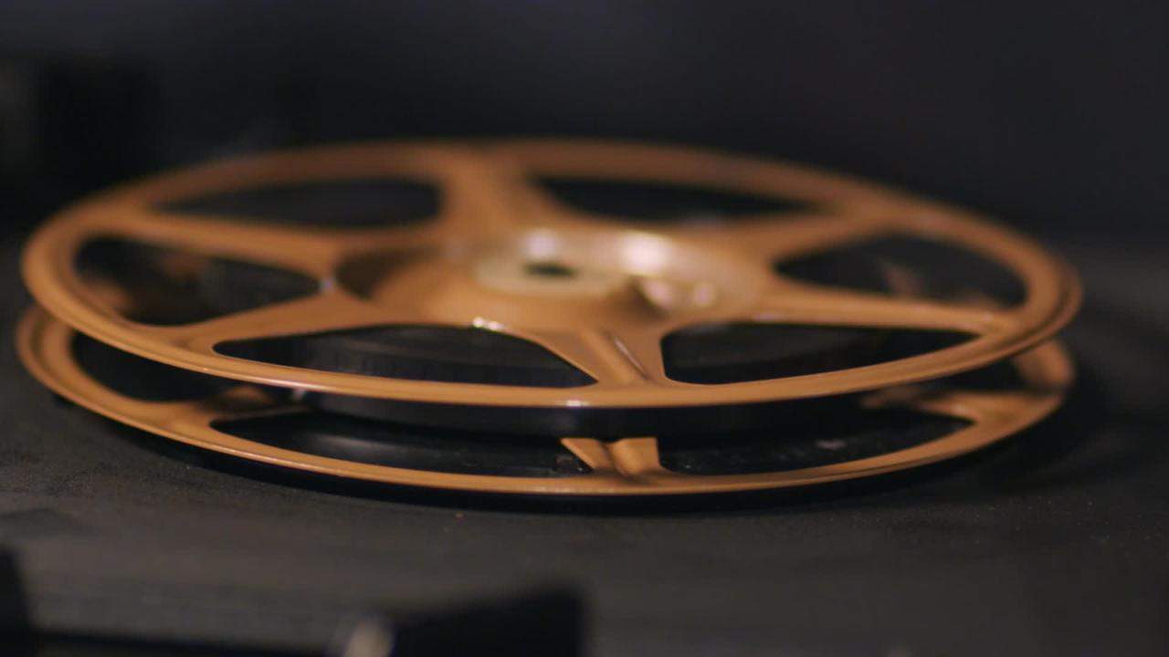 Film Reels Spinning Vintage