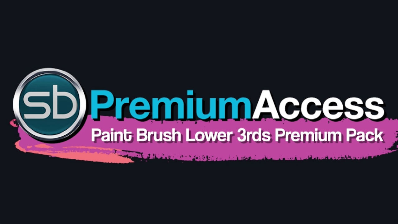Paint Brush Animated Lower 3rds Premium Pack