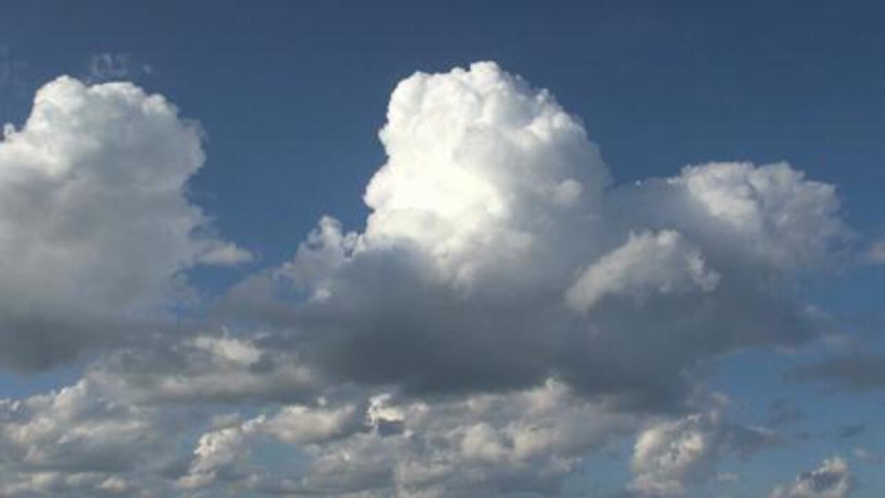 Puffy White Clouds Timelapse