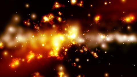 Firey Space Particles