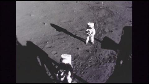 Astronauts On Moon Timelapse