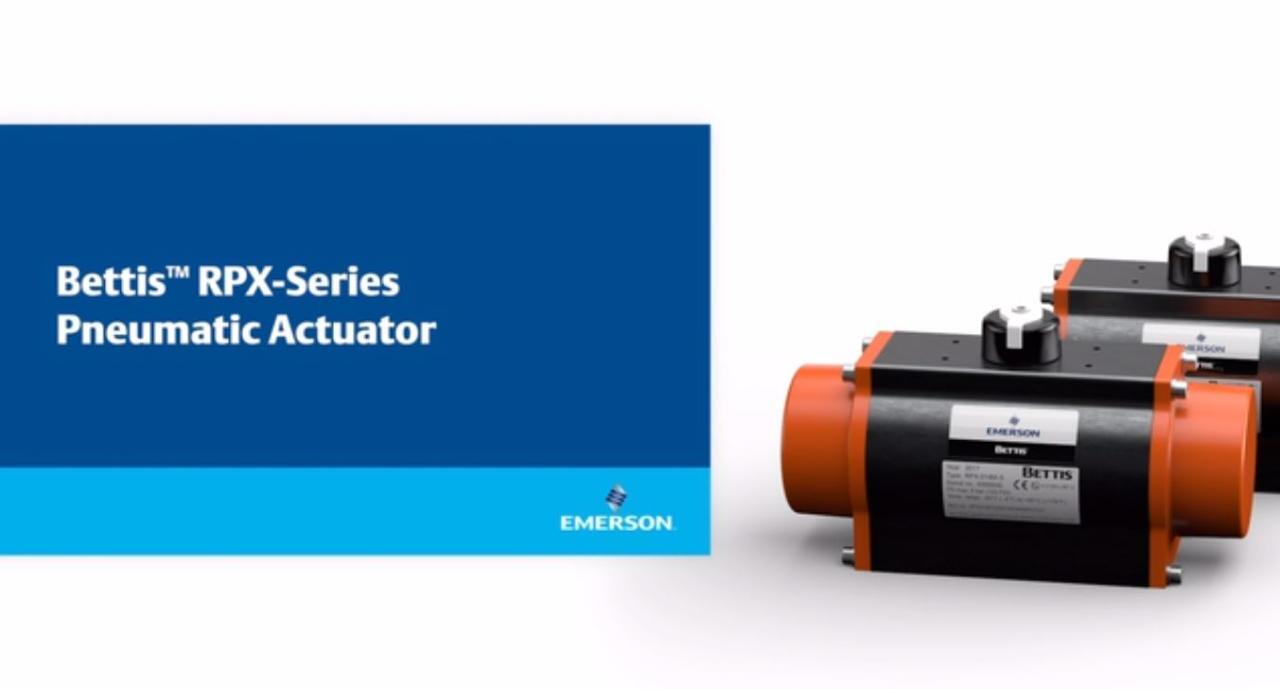 Bettis RPX-Series Pneumatic Rack & Pinion Actuator - Actuators - Emerson  Video Library