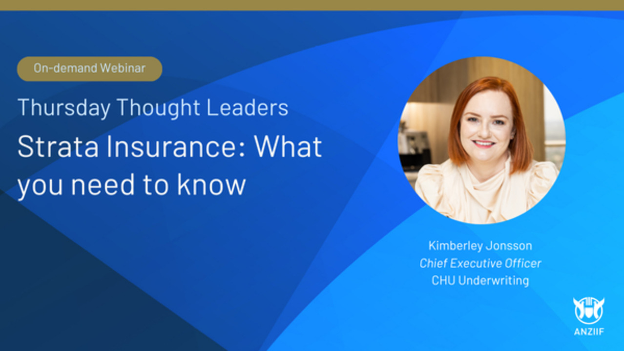Webinar: Strata Insurance — What you need to know