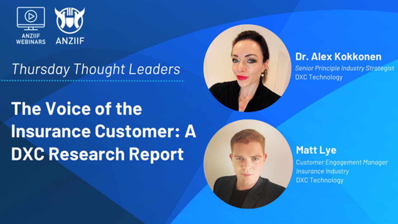 Webinar: The voice of the insurance customer – A DXC research report