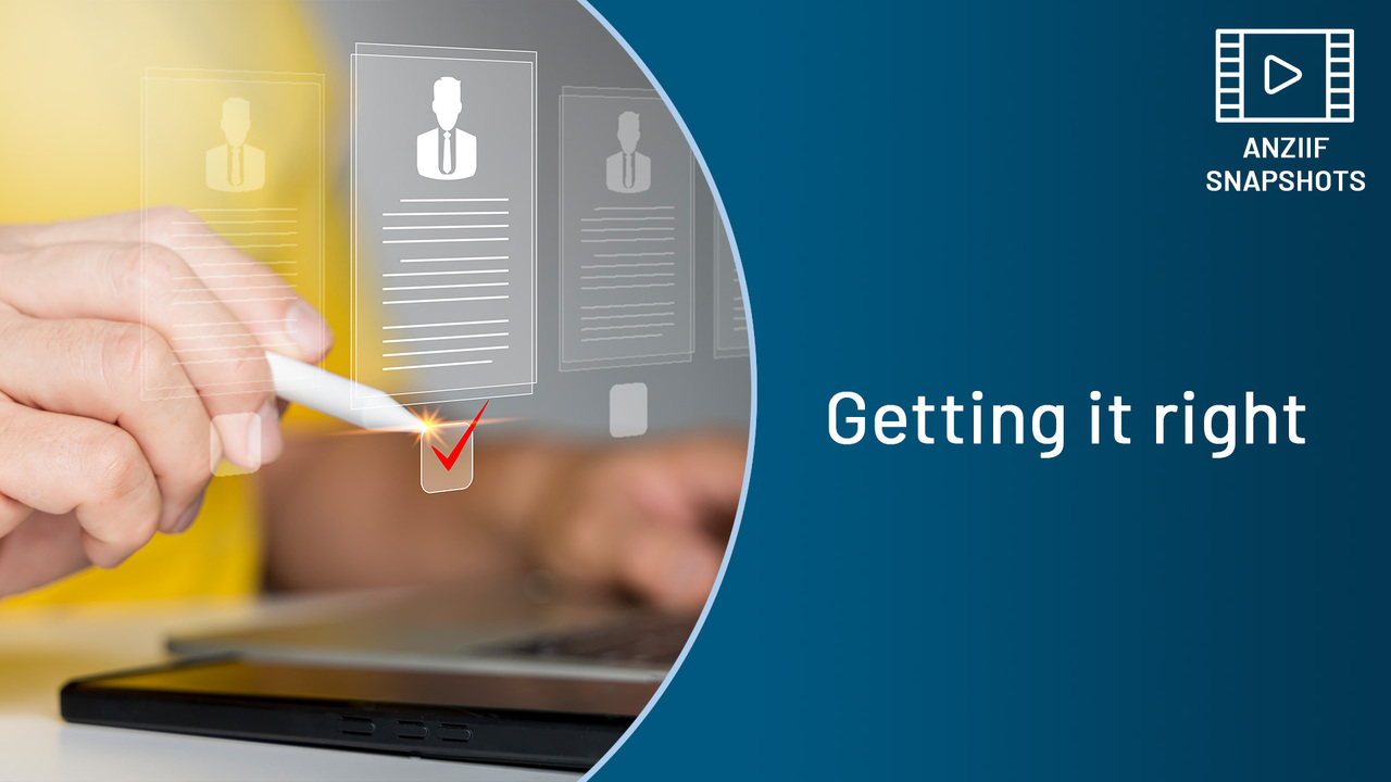 SNAPSHOT: Getting It right