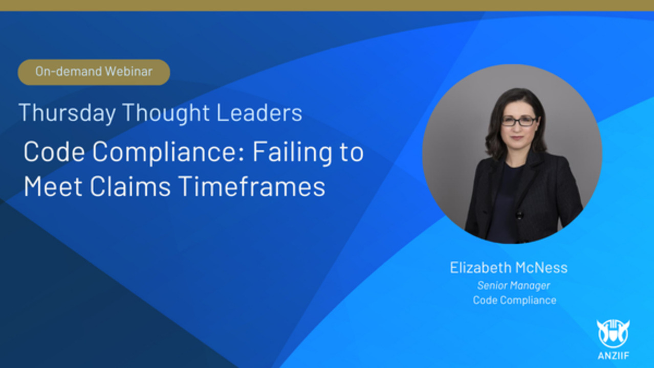 Webinar: Code Compliance_ Failing to Meet Claims Timeframes