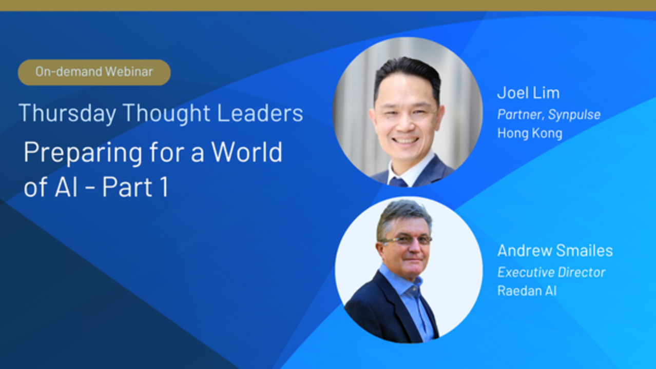 Webinar: Preparing for a World of AI – Part 1