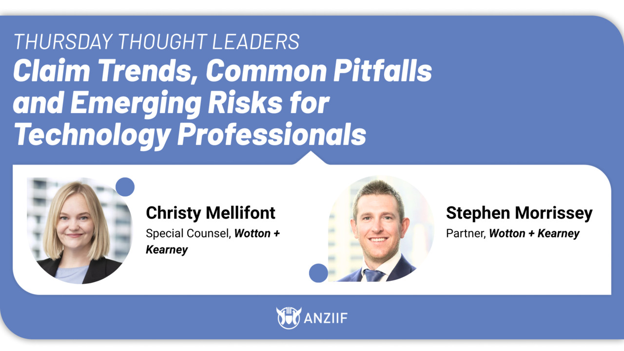 Webinar: Claim Trends, Common Pitfalls and Emerging Risks for Technology Professionals