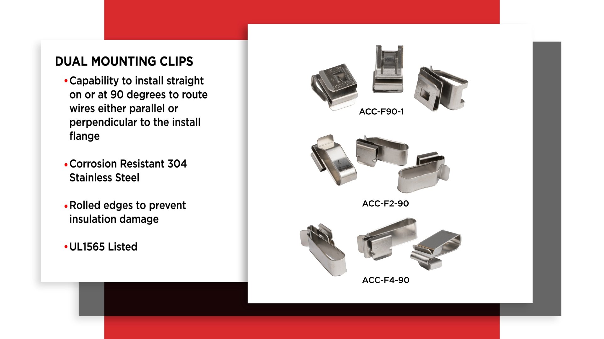 Wiley Dual Mounting Clips Wiley Dual Mounting Clips