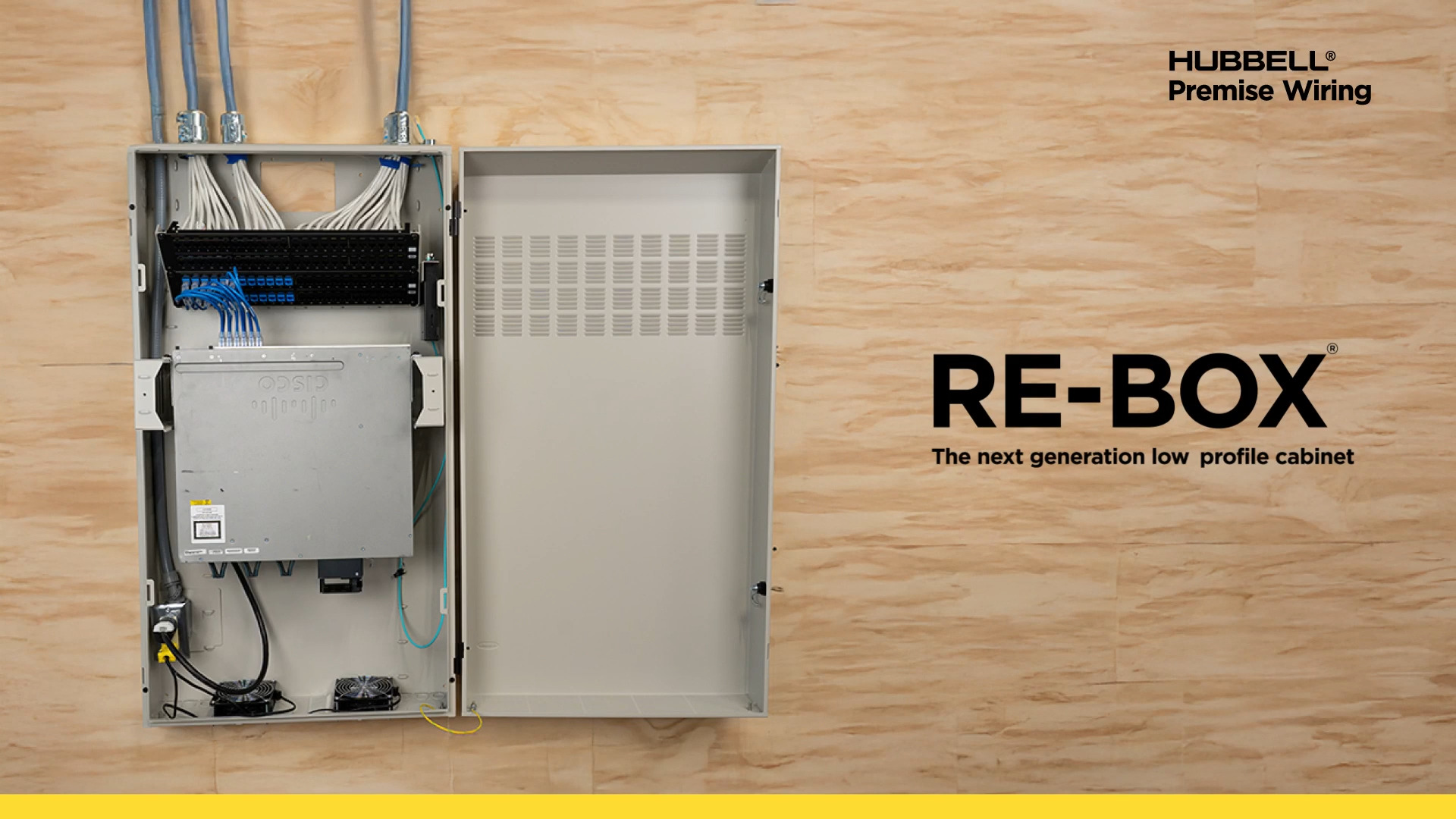 RE‑BOX® Low‑Profile Wall‑Mount Network Cabinet