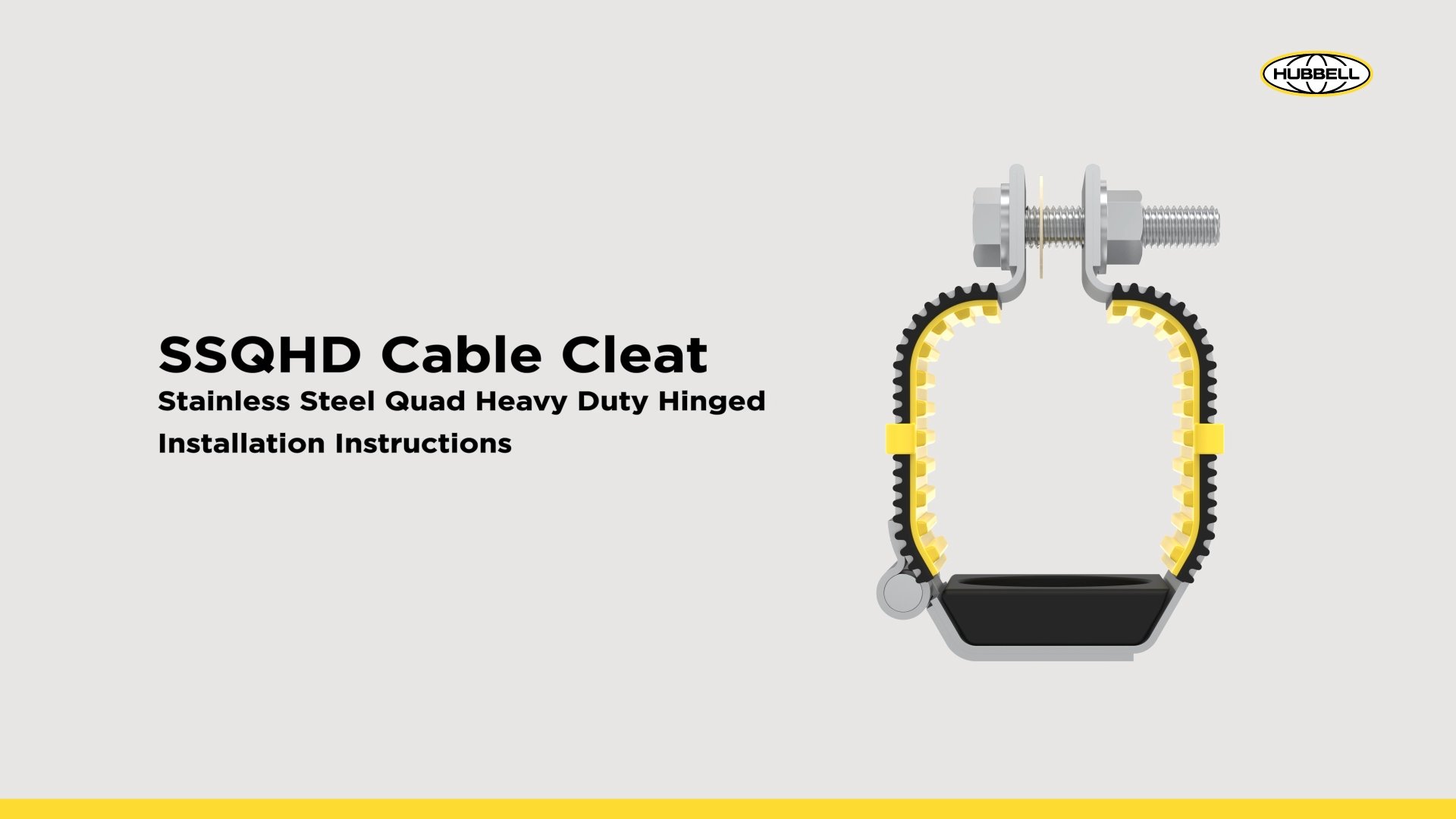 SSQHD Cable Cleat Install