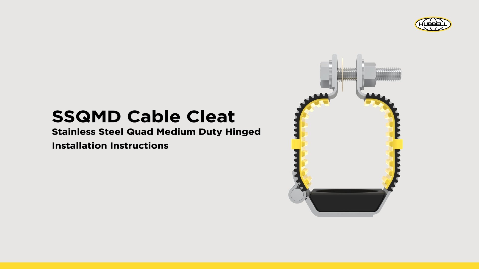 SSQMD Cable Cleat Install
