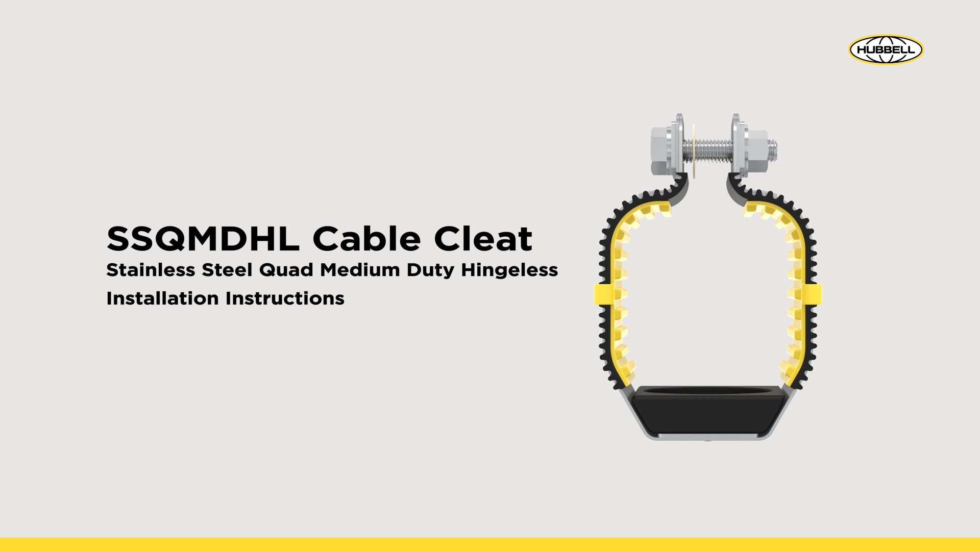 SSQMDHL Cable Cleat Install