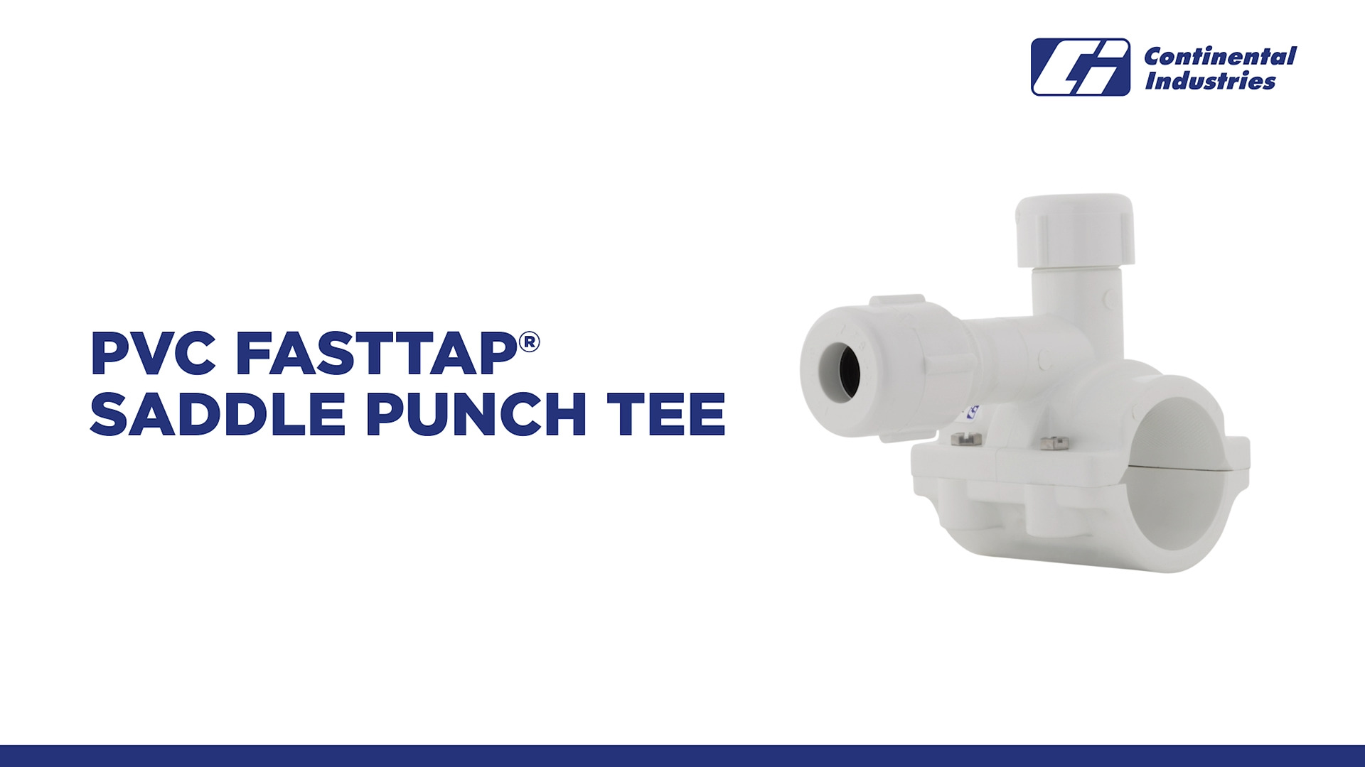 PVC FASTTAP® Saddle Punch Tee Installation